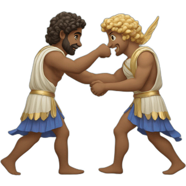 greek gods shaking hands emoji