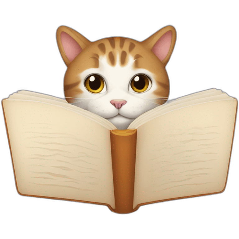 cat with a book emoji