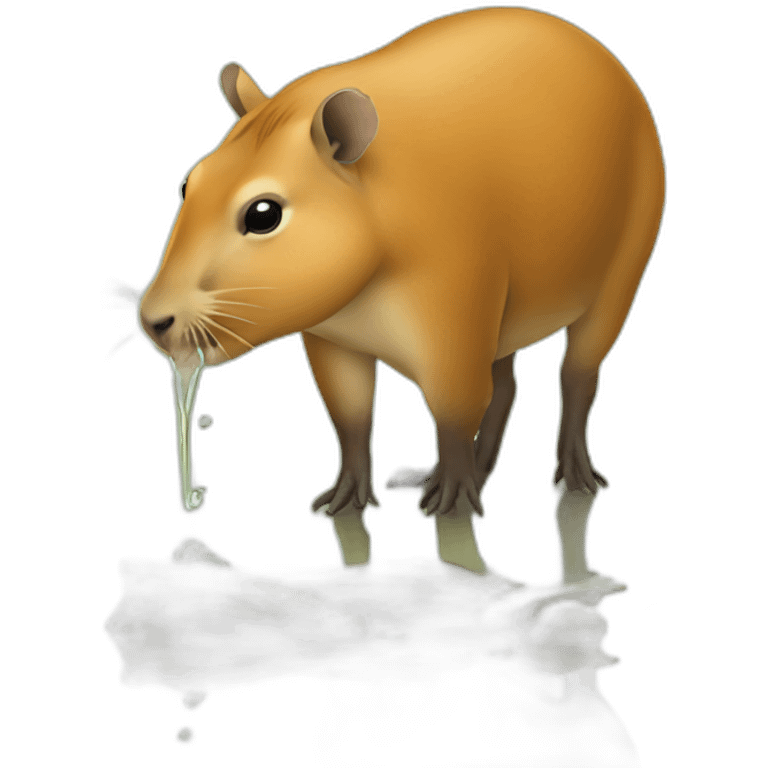 Capivara drinking mate emoji