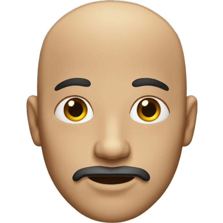 Bald man with braided goatee emoji