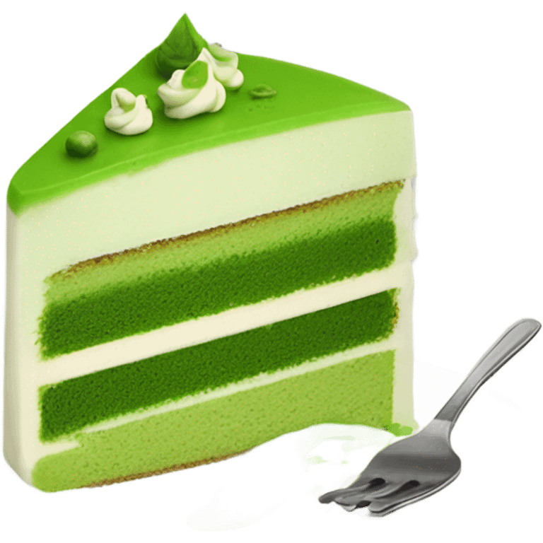 Matcha cake  emoji