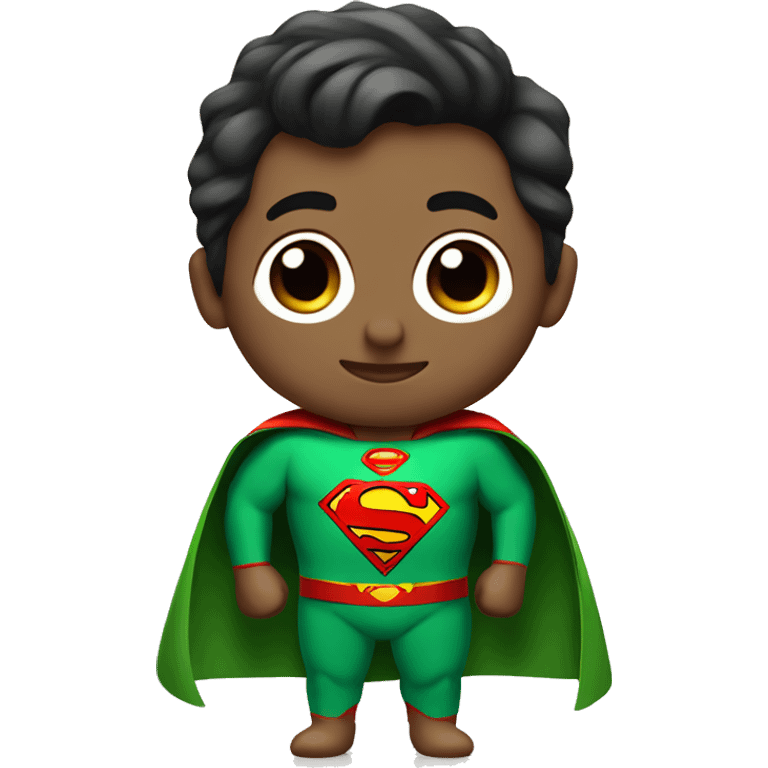 mini Superman with green clothes emoji