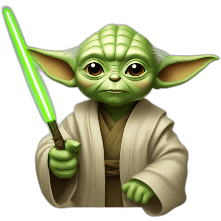 Yoda with 👍 emoji