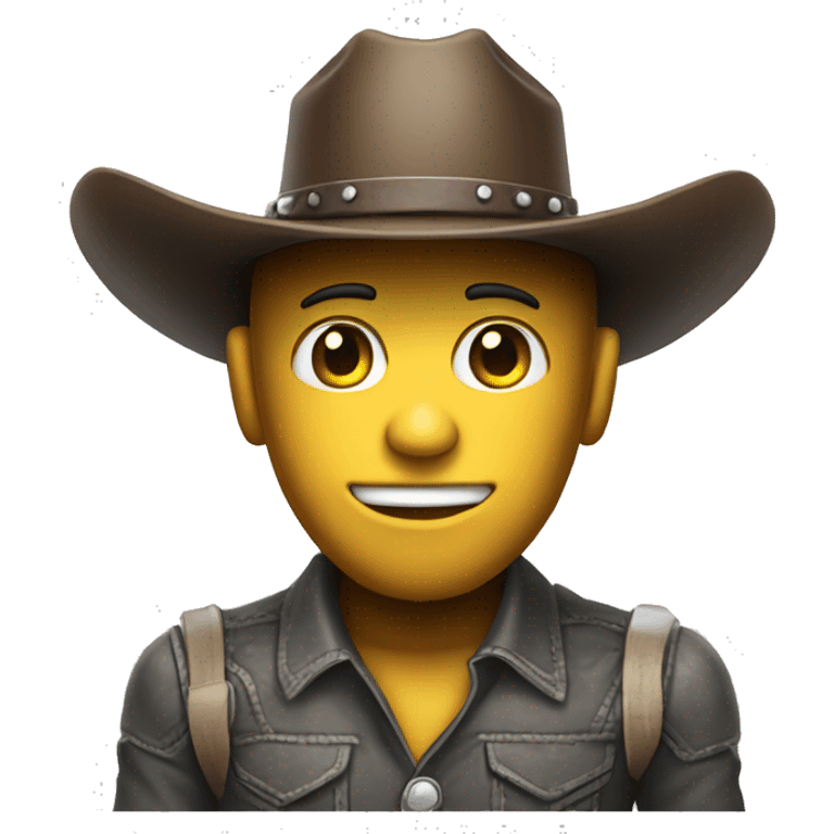 human robot in cowboy hat emoji