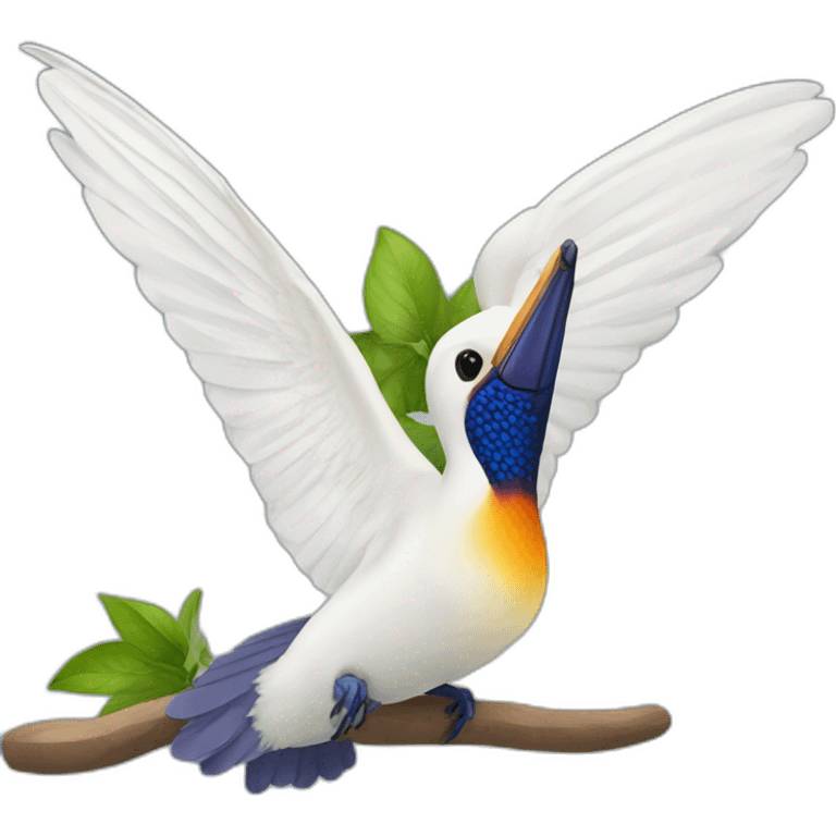 Pelican hummingbird blueberry emoji