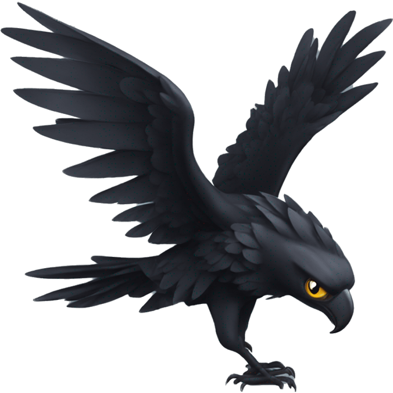 Black wing emoji