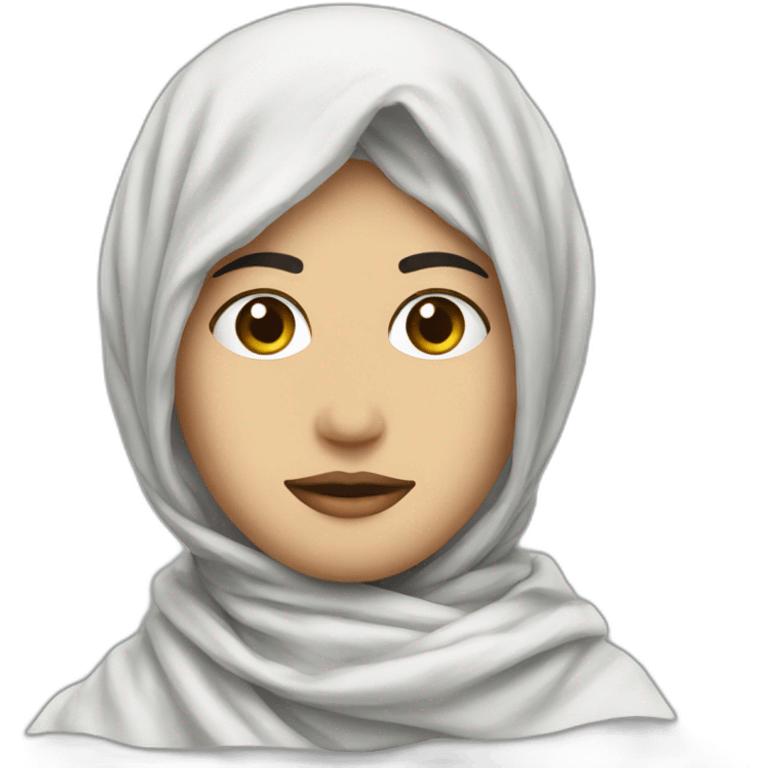 white Palestine scarf  emoji