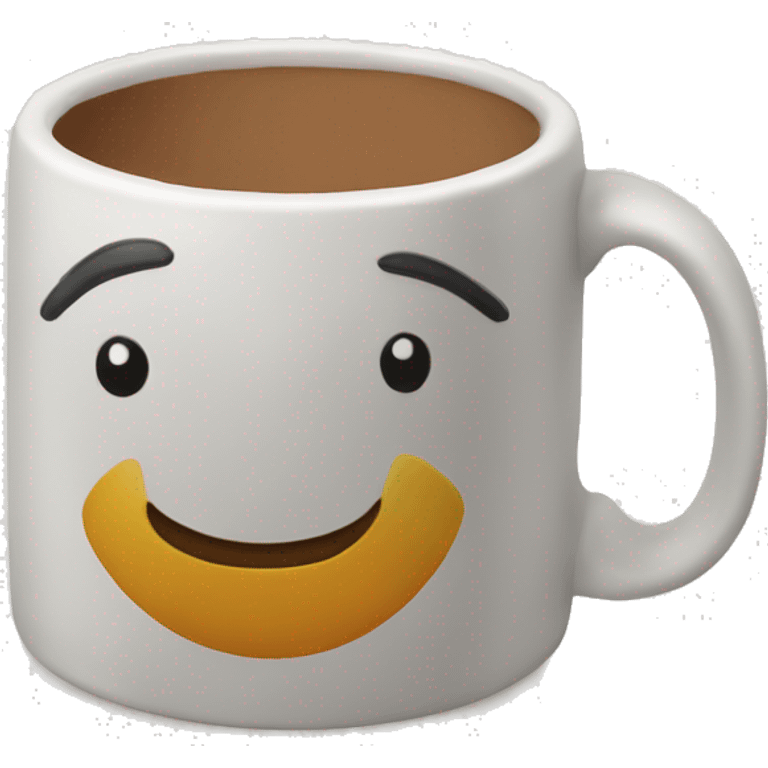 Mug with robin on it emoji