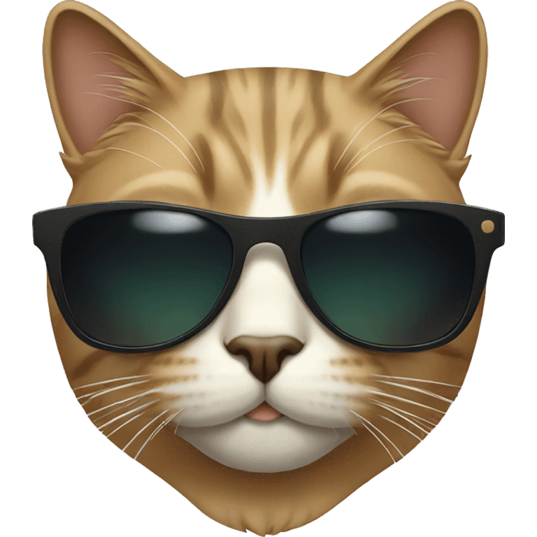 Cat with sunglasses  emoji