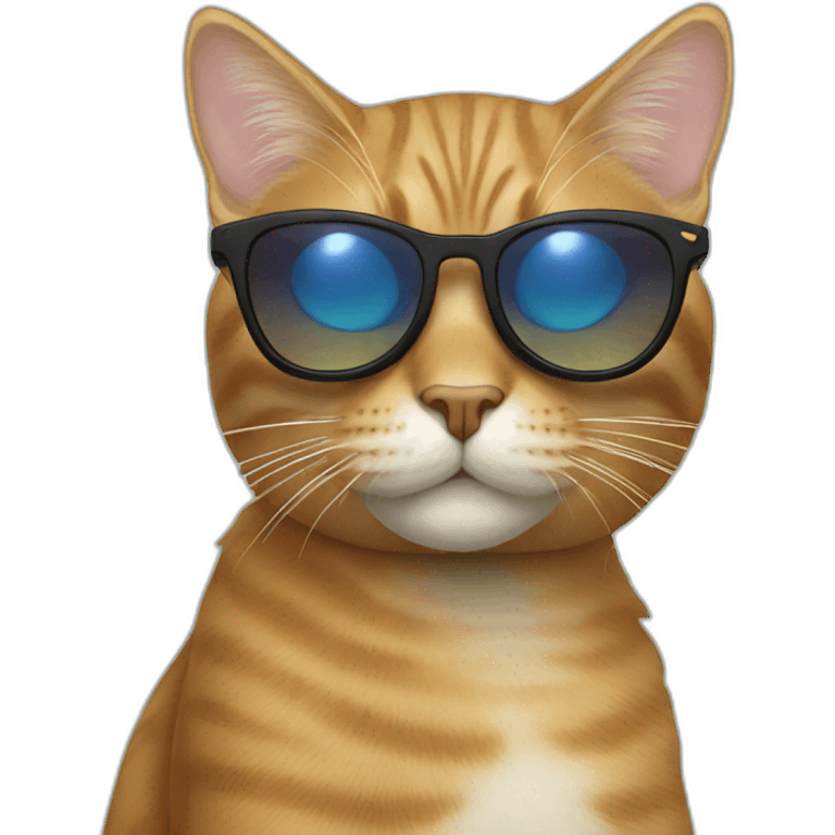 Cat with sunglasses emoji