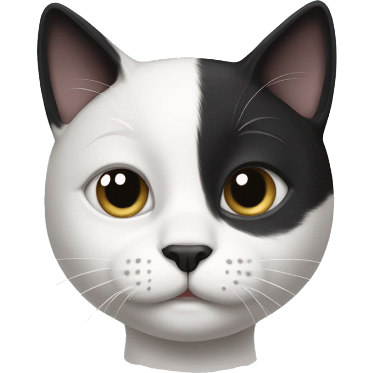 Black and white cat  emoji