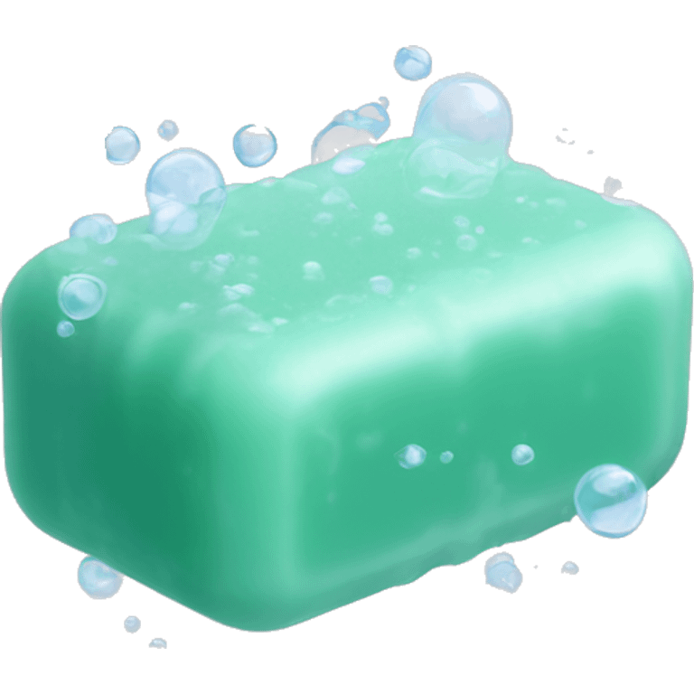  bar of soap with bubbles emoji