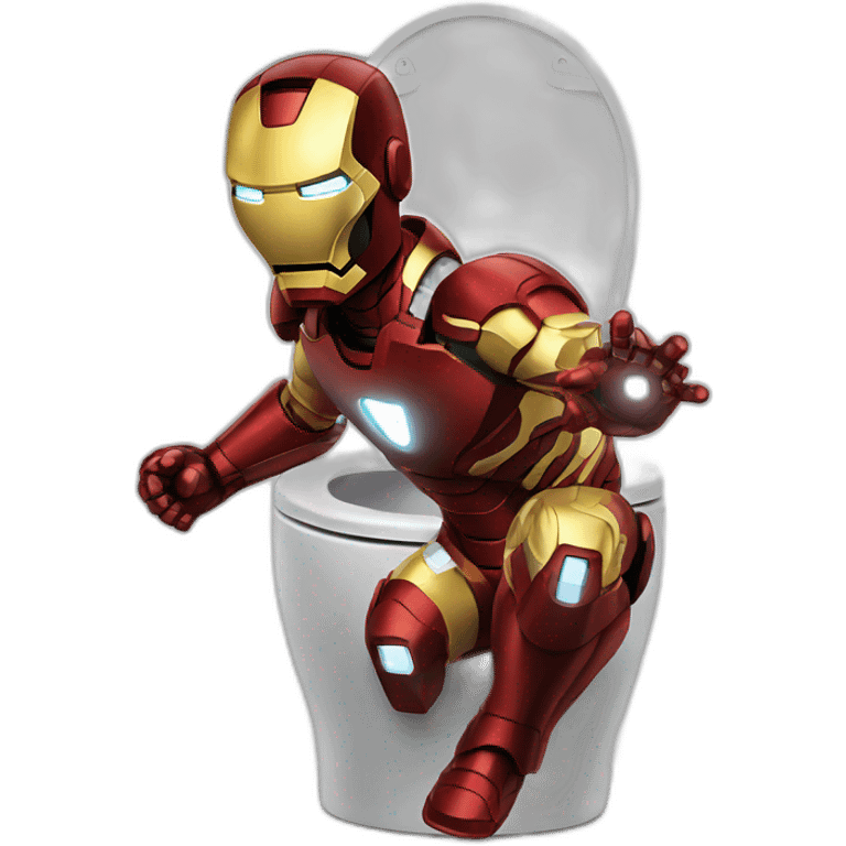 IronMan on toilet emoji