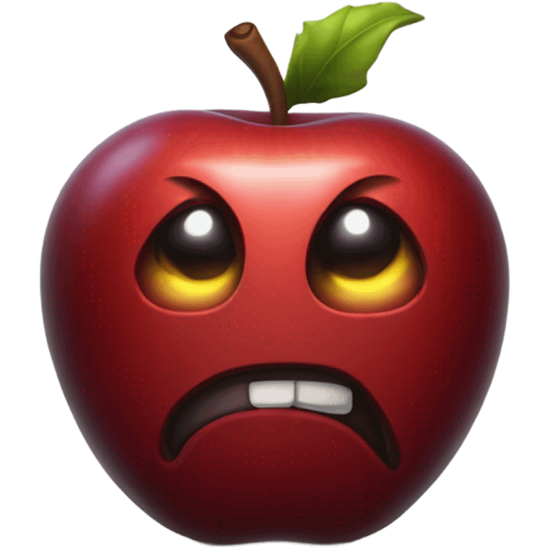 Evil Apple emoji