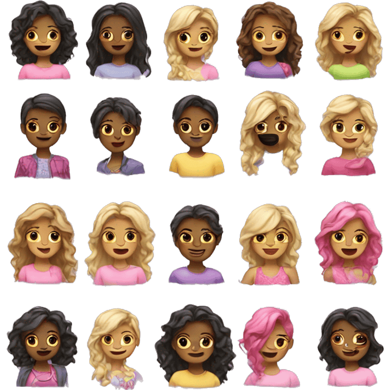 Girly emojis emoji