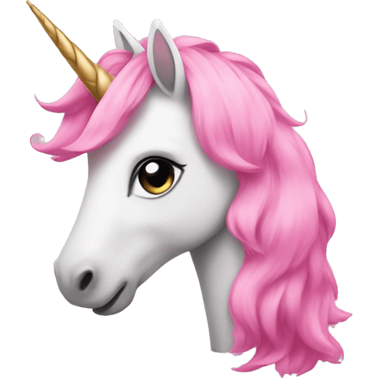 a pink unicorn  emoji