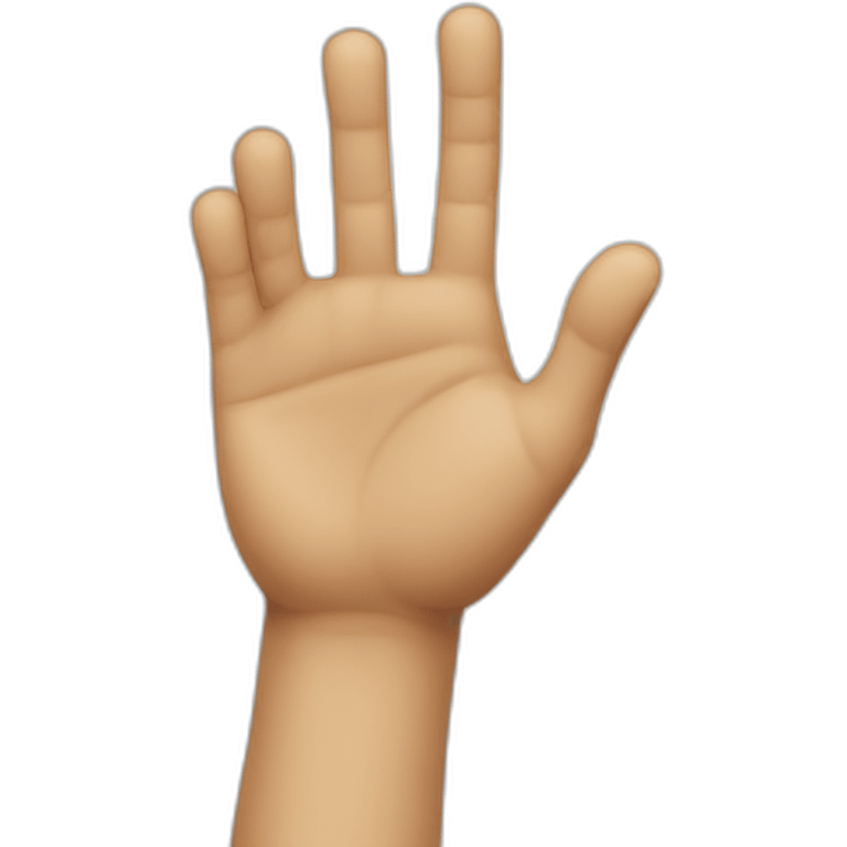 two hand fingers on a table emoji