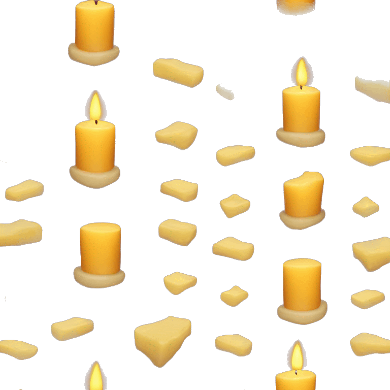 beeswax candle that burns emoji