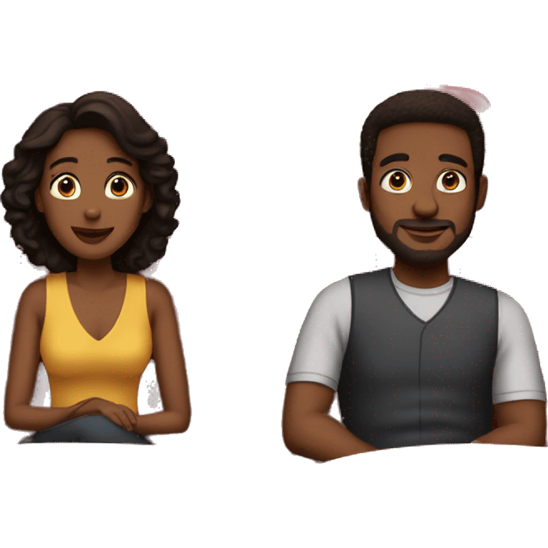 couple sitting in theater emoji