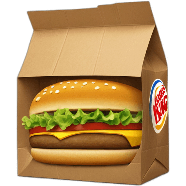 burger king cardboard bag emoji