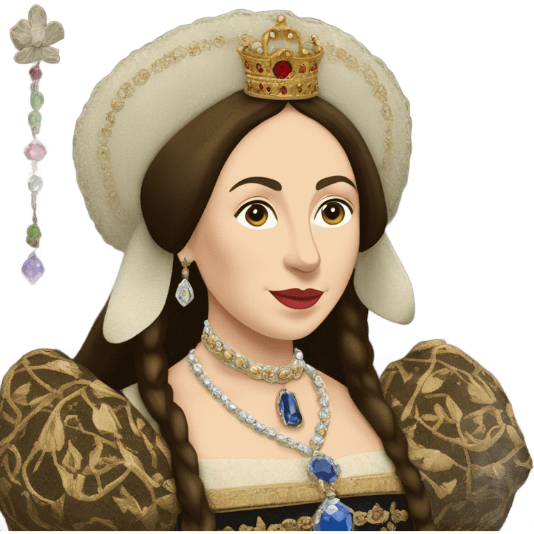 Queen Catherine of Aragon, detailed pretty emoji