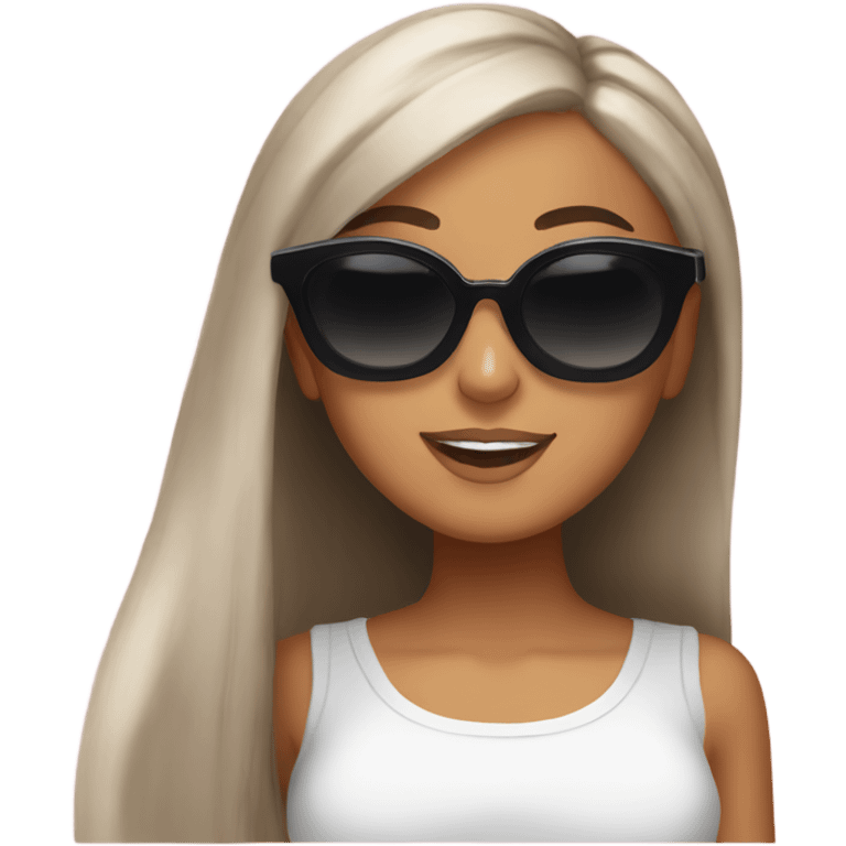 Ariana Grande with sunglasses  emoji