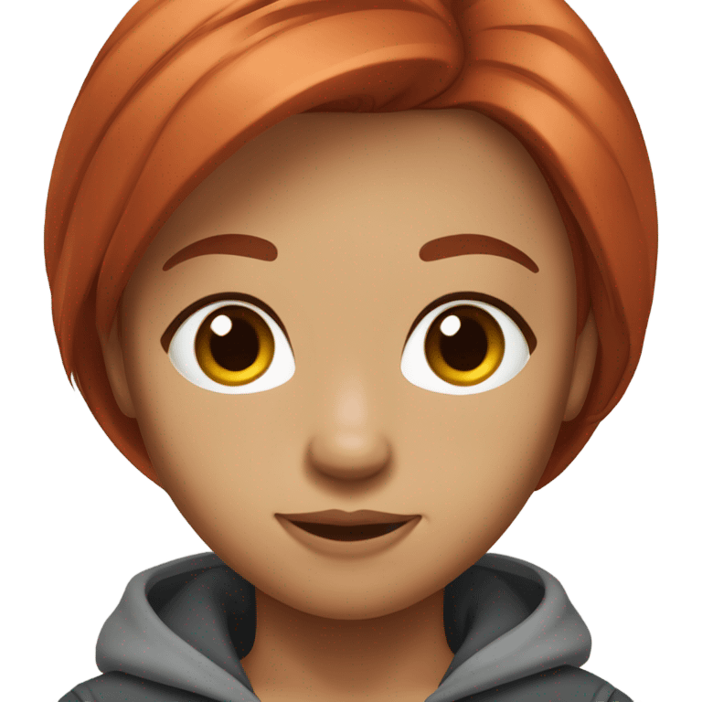 Eurasian redhead emoji