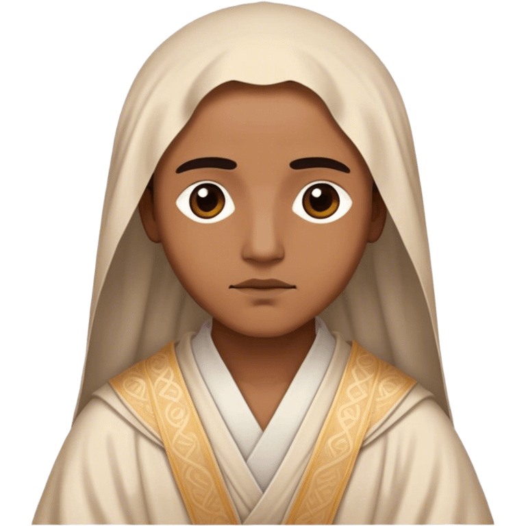 Cinematic Realistic Rumi Portrait Emoji, depicted as a mystical poet with soulful eyes and flowing traditional robes, rendered with delicate textures and ethereal soft lighting that captures his transcendent spiritual wisdom. emoji