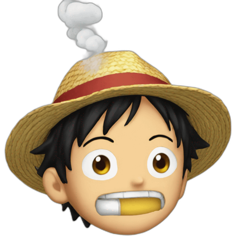 Luffy smoke  emoji