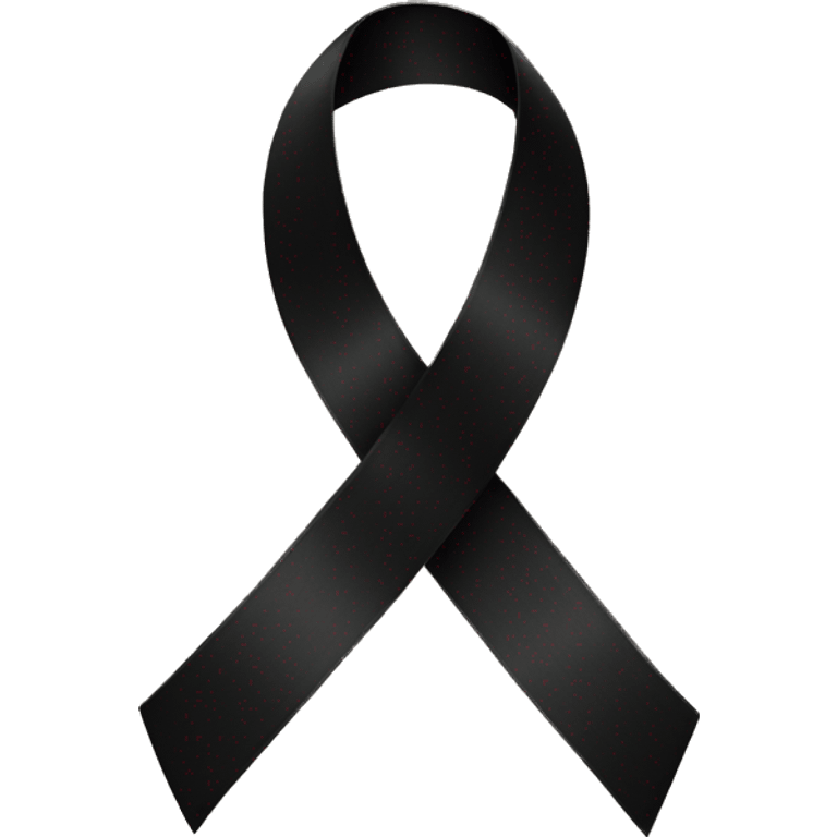 black ribbon emoji