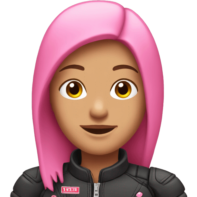 Moto rosa  emoji