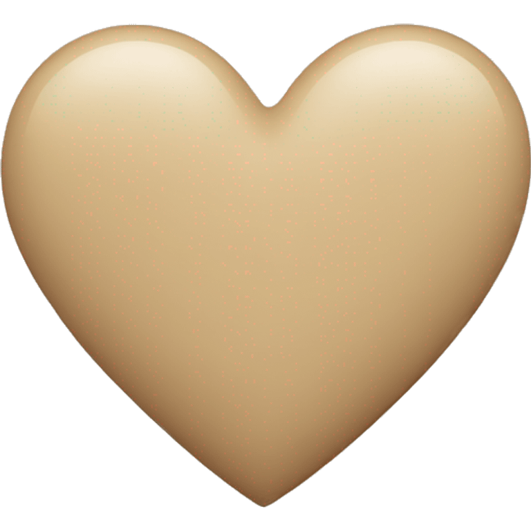 Beige heart  emoji