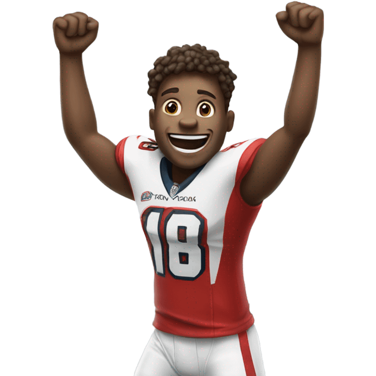 Football player celebrating  emoji