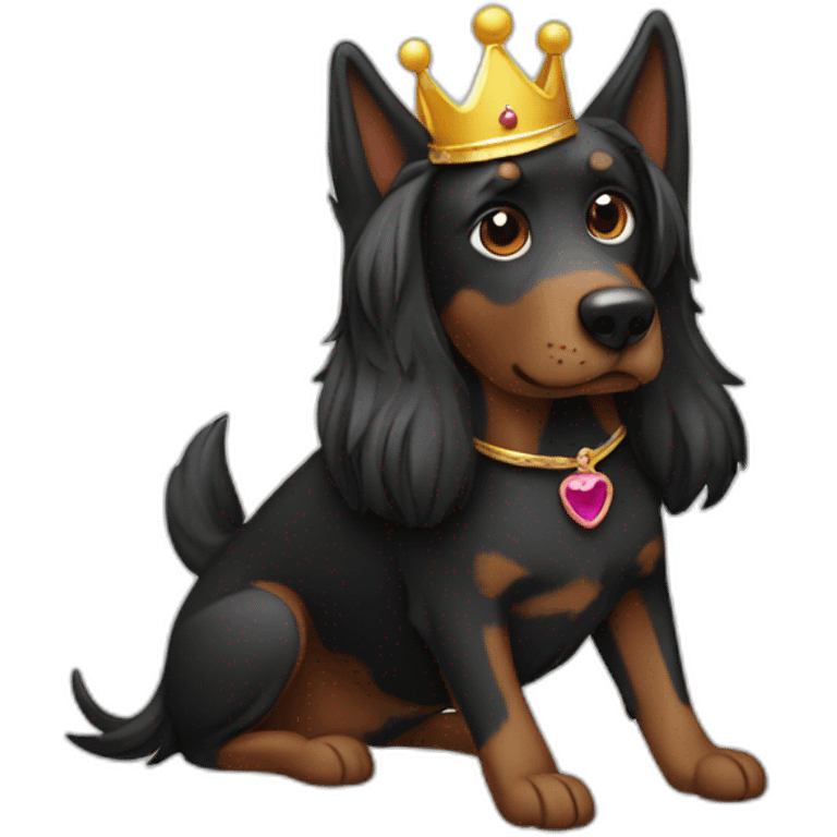 black-dog-ear-flaps-princess-crown emoji