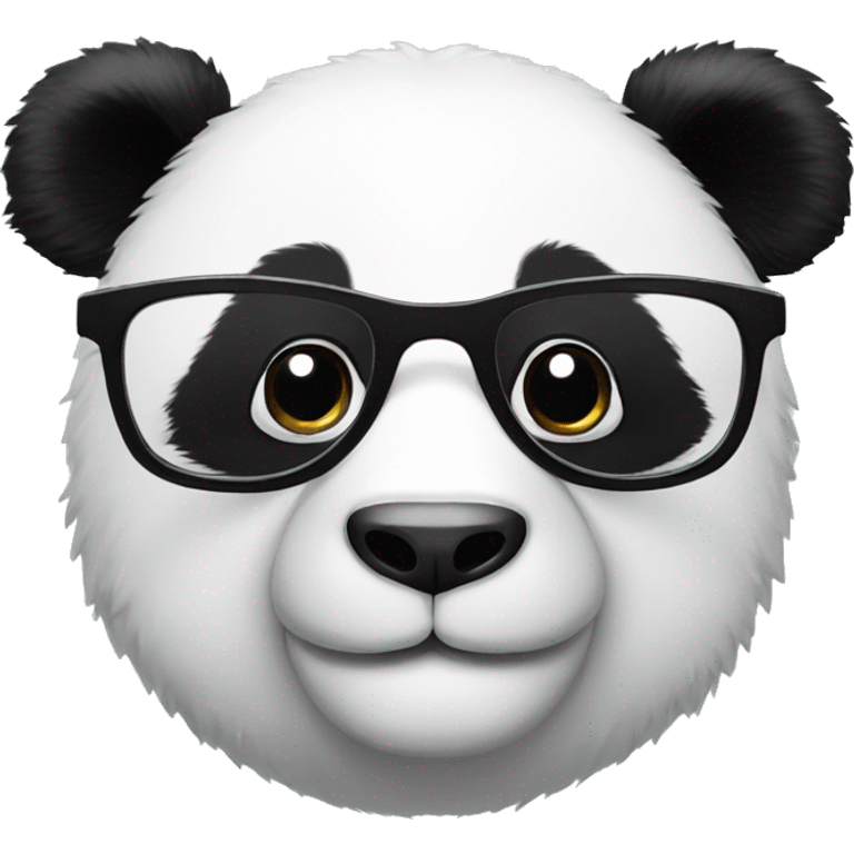 Panda mit brille emoji