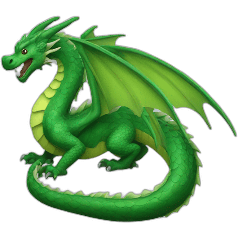 Green Wooden Dragon emoji