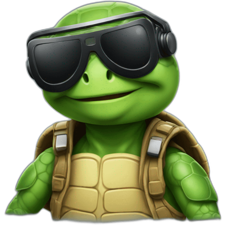 dj turtle emoji