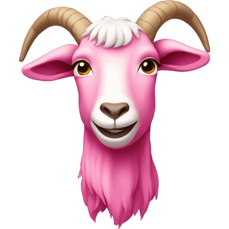 Pink goat emoji