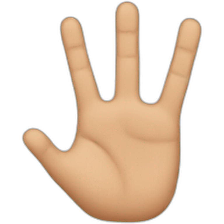 4 fingers emoji