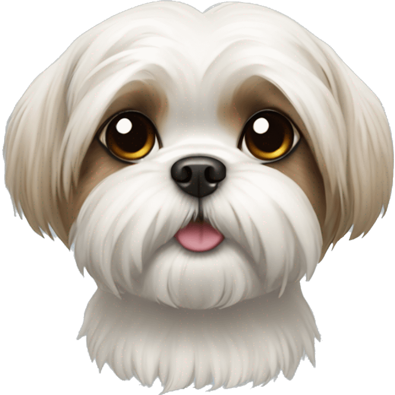 Shih tzu maltese dog emoji