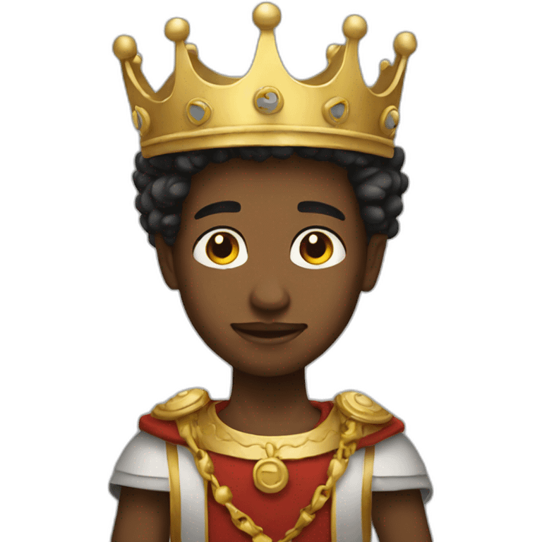 White young king emoji