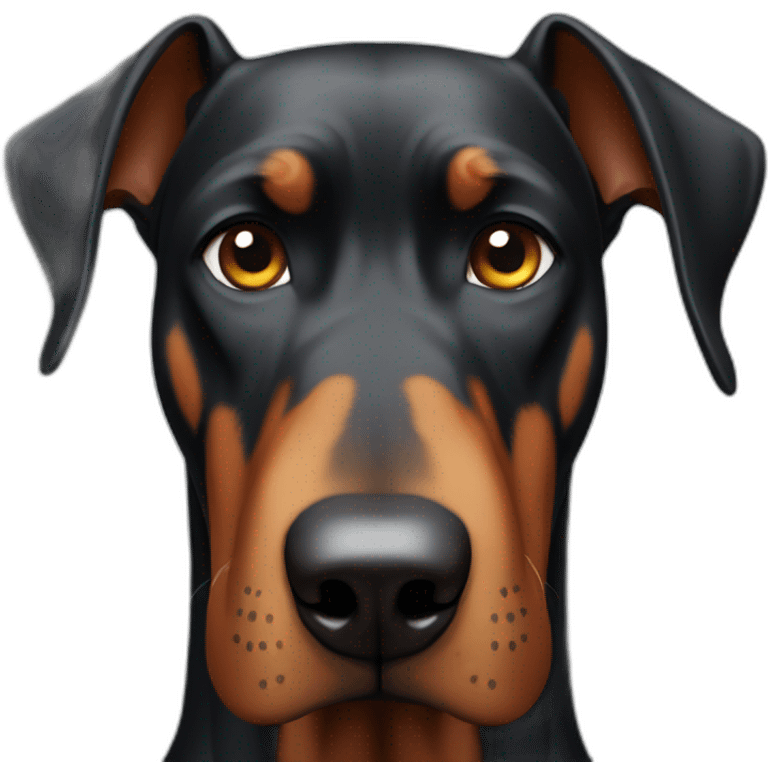 Angry doberman emoji