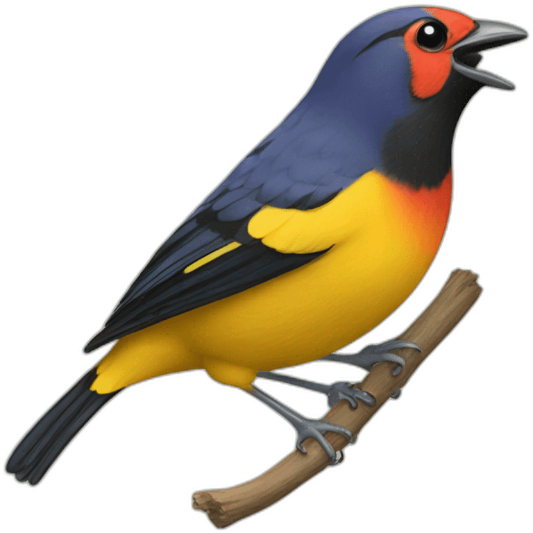 tanager laughing emoji