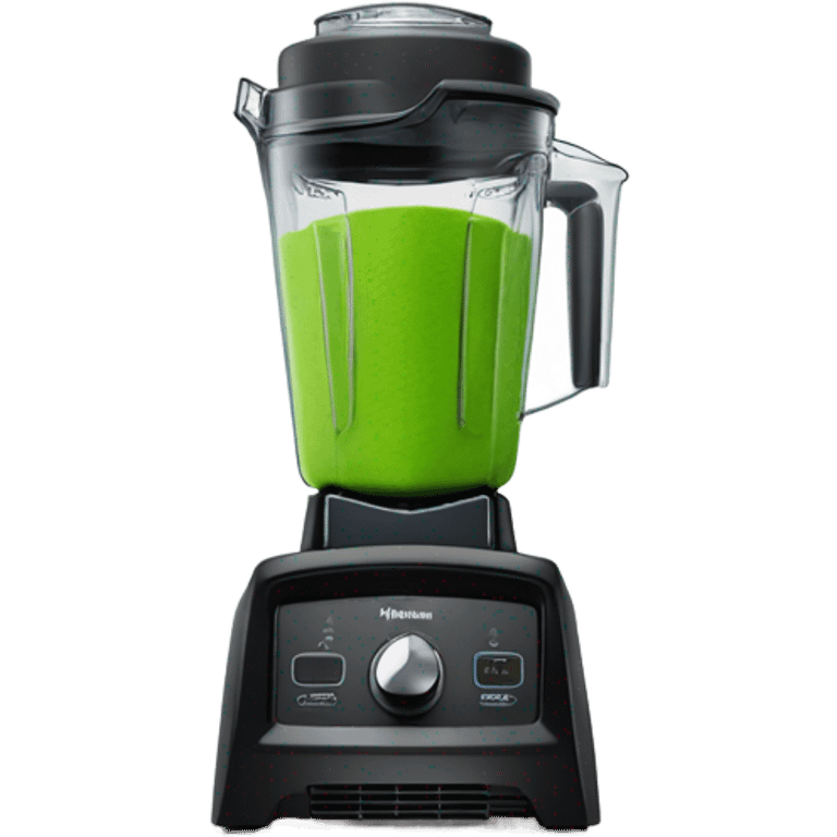 vitamix blender with green slime emoji