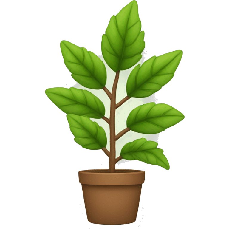 green and brown plant emoji