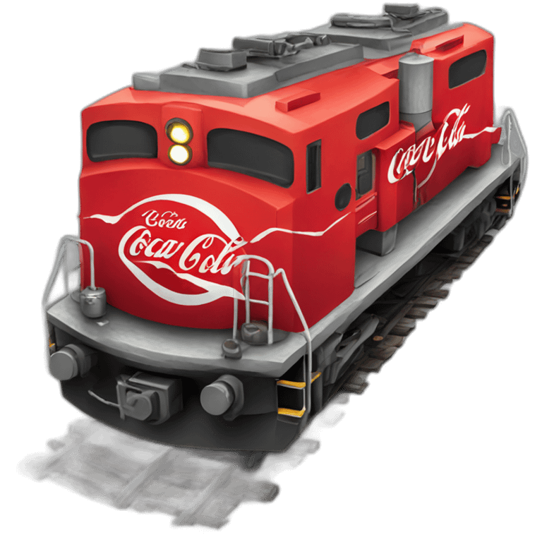 train filled with Coca cola emoji