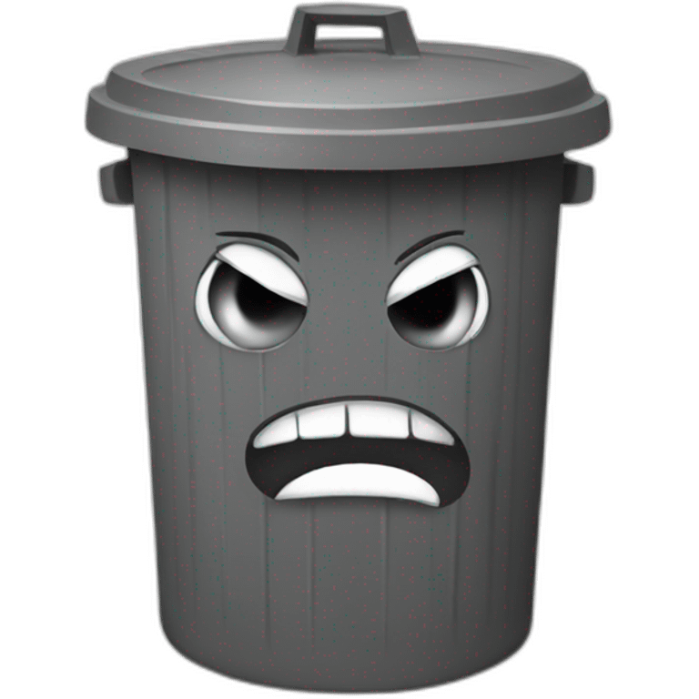 angry trashcan emoji