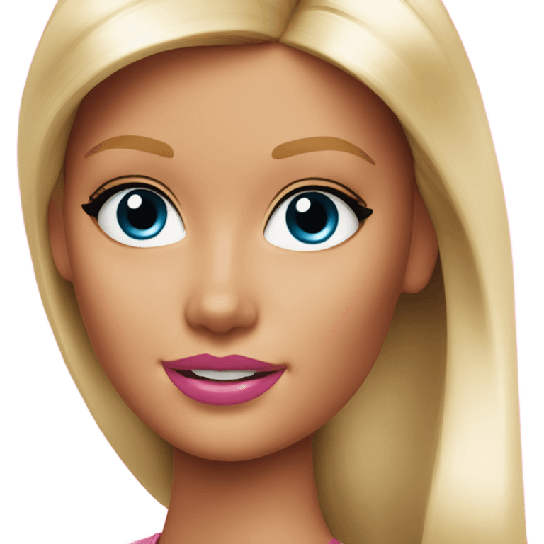 Barbie face emoji