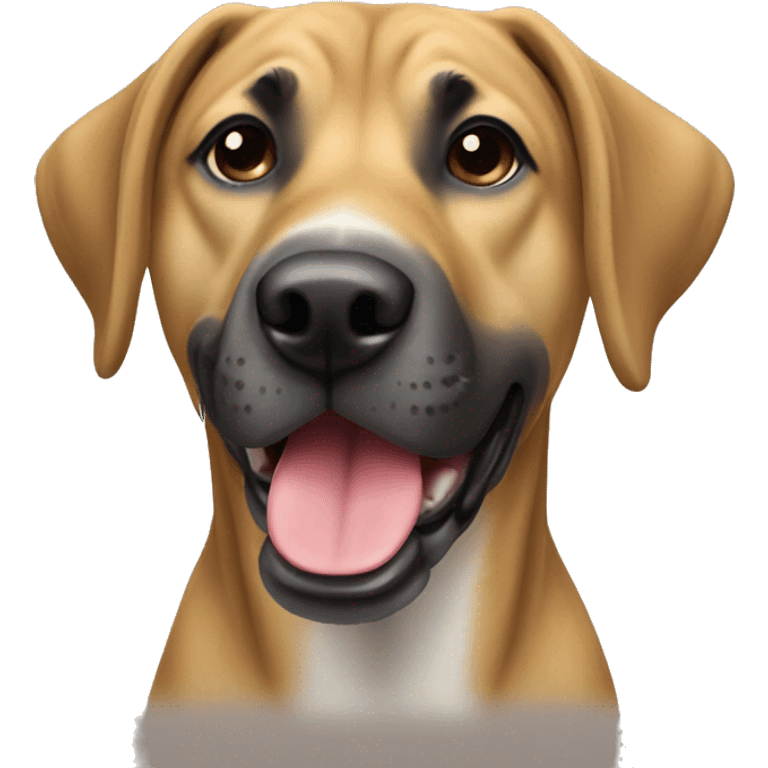 Blackmouth cur dog emoji