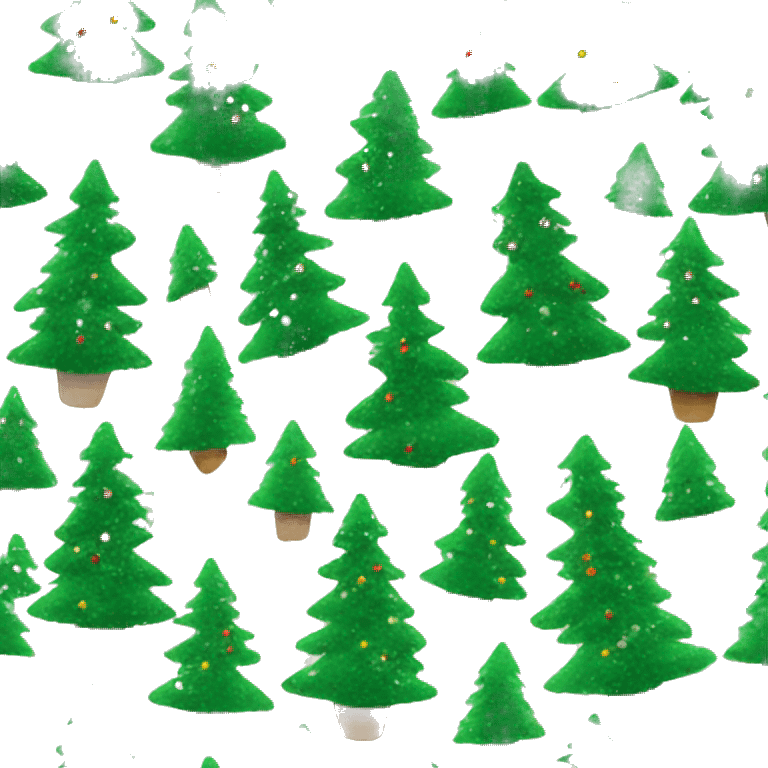 Preppy christmas tree emoji